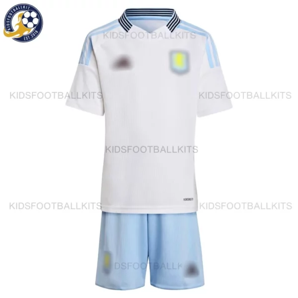 Aston Villa Away Kids Football Kit 2024/25 - front view blur