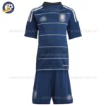 Aston Villa Third Kids Football Kit 2024/25 - front view- blur
