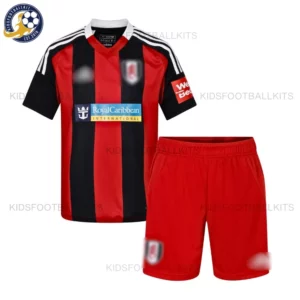 Fulham Utd Away Kids Football Kit 2024/25 - Front View blur
