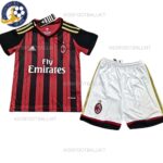 Retro AC Milan Home Kids Football Kit 2013/14 (No Socks)