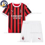 AC Milan Home Kids Football Kit 2024/25 (No Socks)