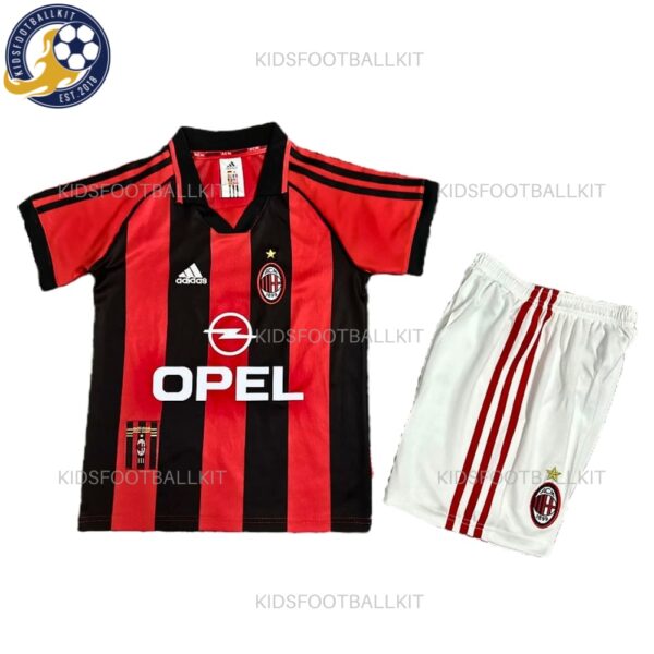 AC Milan Home Kids Football Kit 98/99