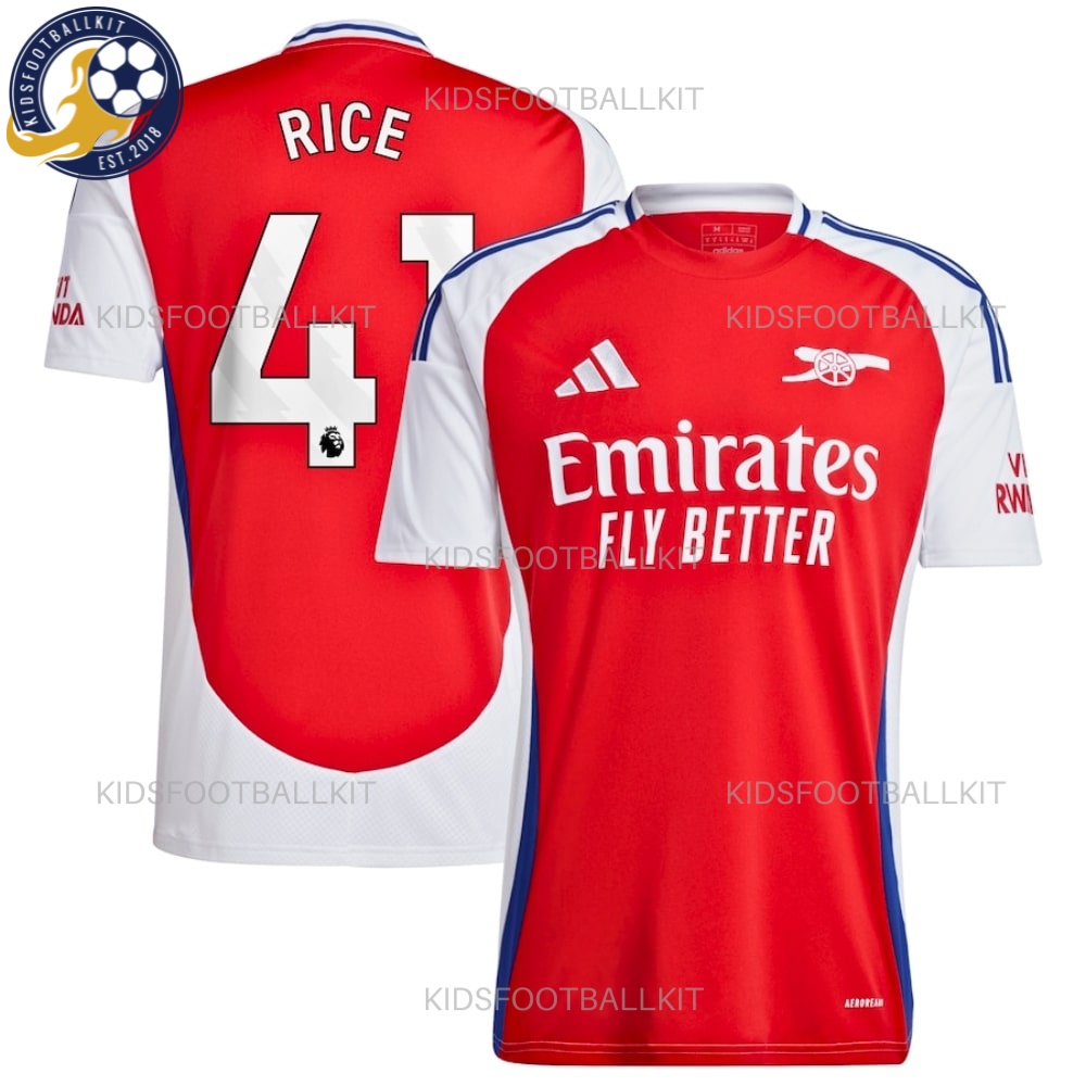 Arsenal Rice 41 Home Men Football Shirt 24/25