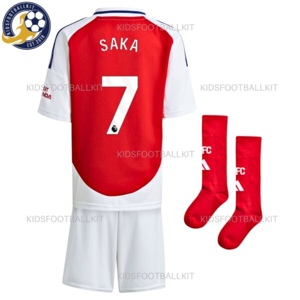 Arsenal Saka 7 Home Kids Football Kit 2024/25