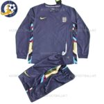England Away Kids Football Kit 2024/25 Long Sleeve (No Socks)
