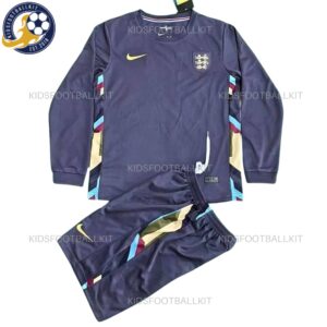 England Away Kids Kit 2024/25 Long Sleeve