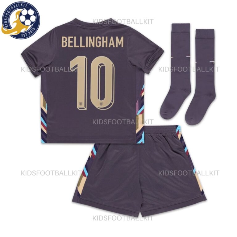 England Bellingham 10 Away Kids Kit 2024 | Gift for Fans