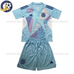 Germany Goalkeeper Blue Kids Football Kit 2024 (No Socks)