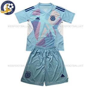Germany Goalkeeper Blue Kids Football Kit 2024