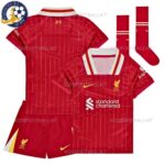 Liverpool Home Kids Football Kit 2024/25 (With Socks)