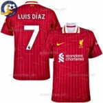 Liverpool LUIS DÍAZ 7 Home Men Football Shirt 2024/25