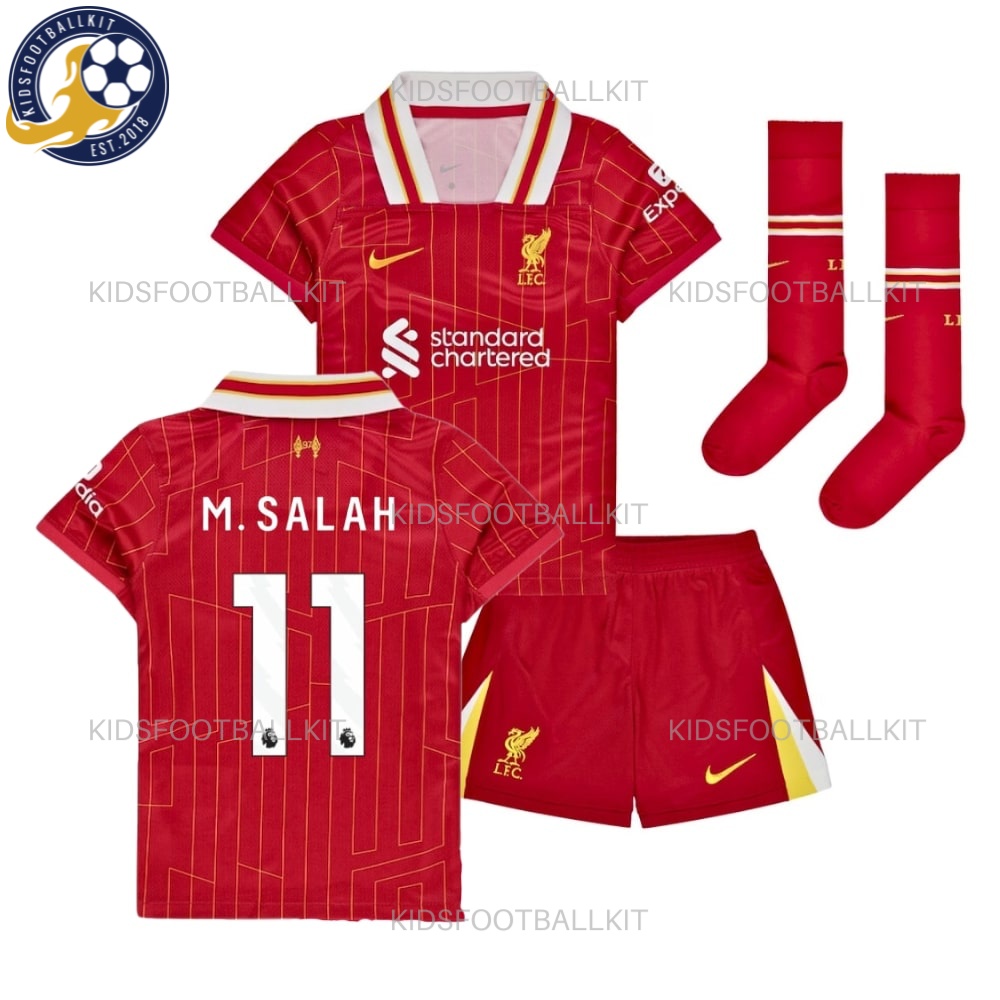 Liverpool M.Salah 11 Home Kids Football Kit 24/25