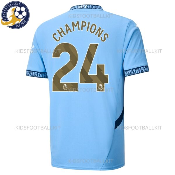 Man City Champions 24 Home Men Football Shirt 24/25