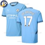 Manchester City DE BRUYNE 17 Home Men Football Shirt 2024/25
