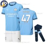 Manchester City FODEN 47 Home Kids Football Kit 2024/25 (With Socks)