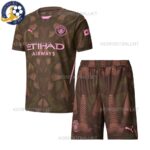 Manchester City Goalkeeper Coffee Kids Football Kit 2024/25 (No Socks)