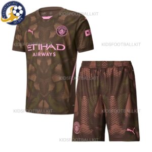 Manchester City Goalkeeper Coffee Kids Kit 2024/25