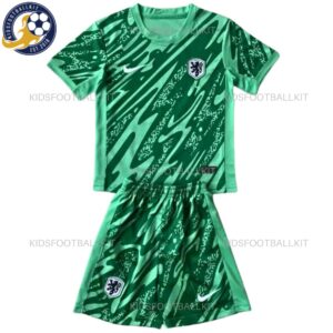 Netherlands Goalkeeper Green Kids Football Kit 2024/25