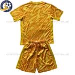Netherlands Yellow Goalkeeper 24 25 Kid Football Kit