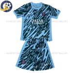 Paris Saint Germain Goalkeeper Blue Kids Football Kit 2024/25 (No Socks)