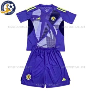 Scotland Purple Goalkeeper Kids Kit 2024