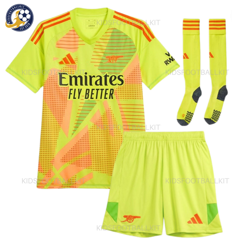 Arsenal Goalkeeper Kids Football Kit 2024/25 (With Socks)