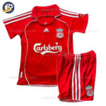 Retro Liverpool Home Kids Football Kit 2006/07 (No Socks)