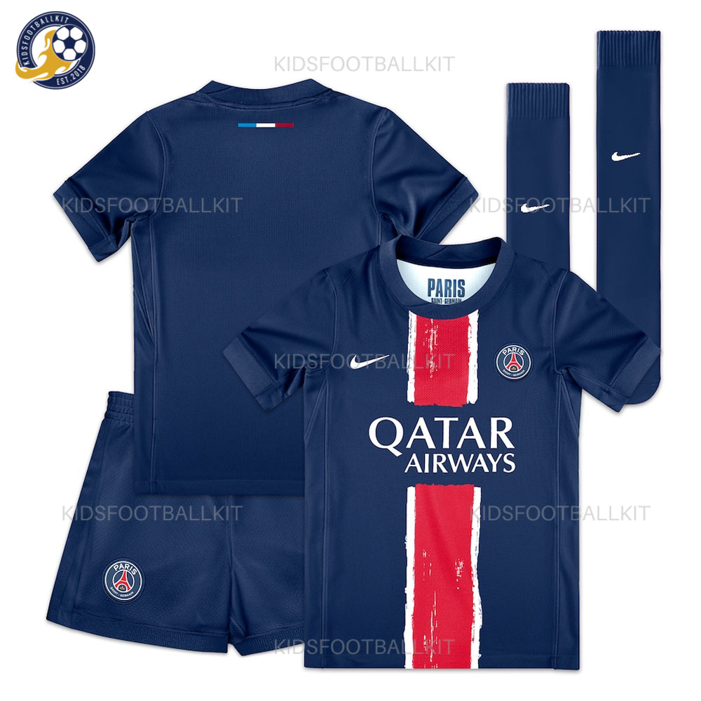 Paris Saint Germain Home Kids Football Kit 2024/25 (With Socks)