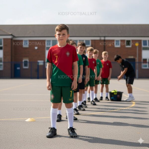 Portugal World Cup Kids Kit Ronaldo 7 - AI GEN