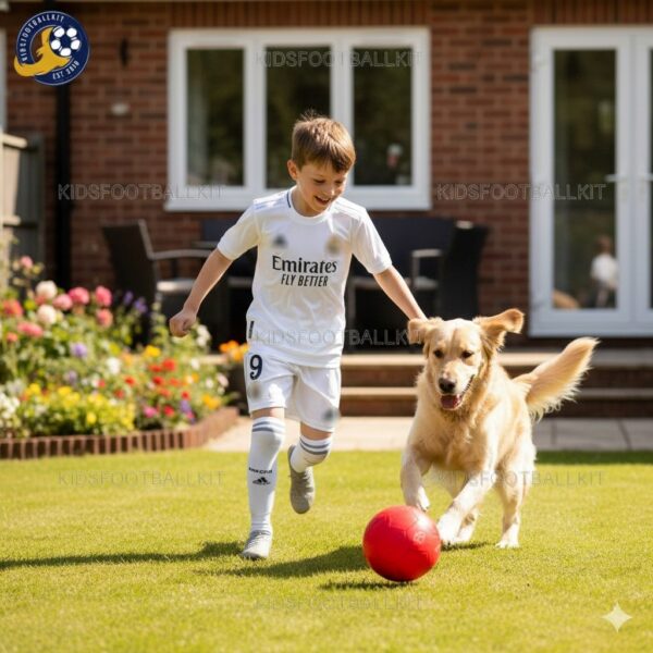 Real Madrid Home Kids Kit 2024/25 MBAPPÉ 9 - AI GEN