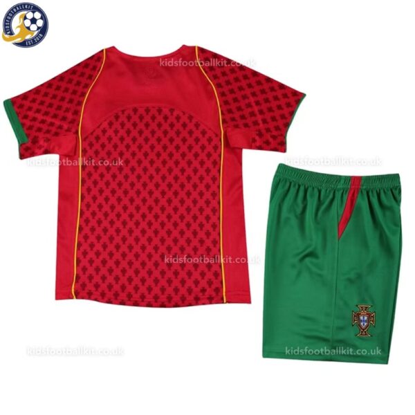 Retro Portugal Home Kids Football Kit 2004-back view