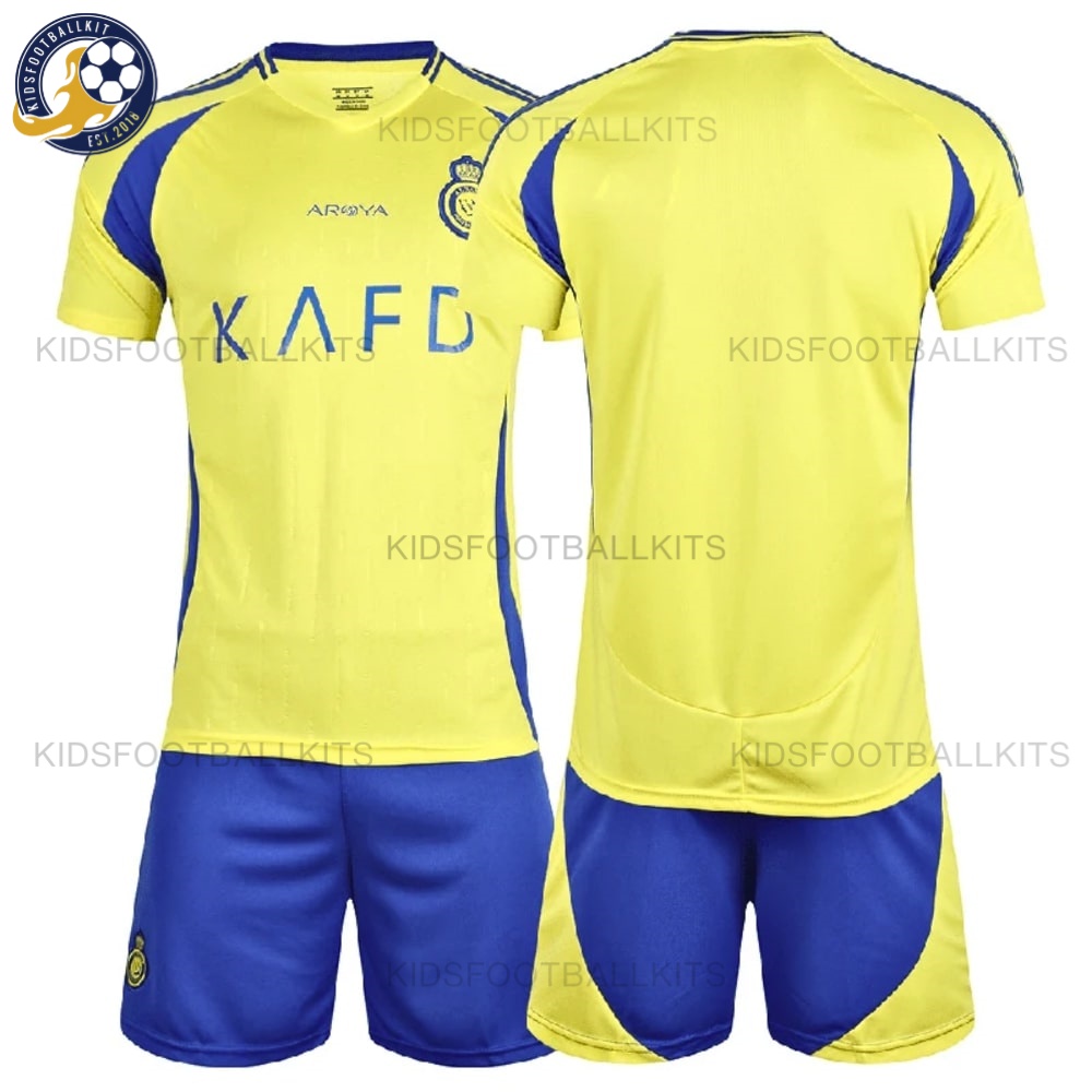Al Nassr Home Football Kit for Men and Kids 2024/25 (No Socks)