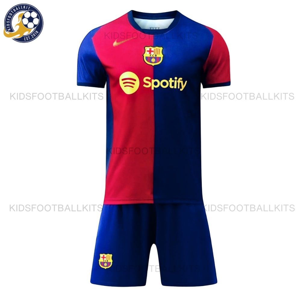 Barcelona Home Kids Football Kit 2024/25 (No Socks)