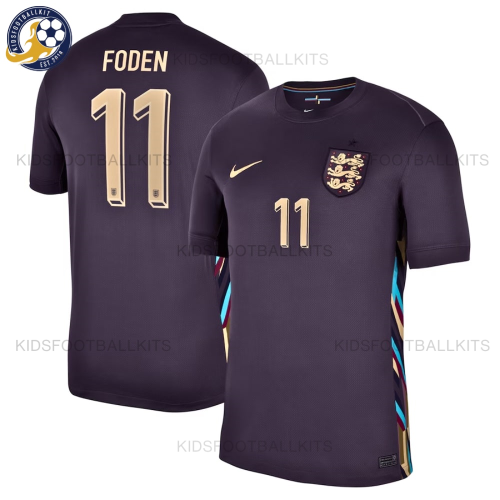 England Away Men Football Shirt 2024 FODEN 11 Printed