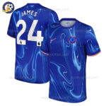 Chelsea Home Men Football Shirt 2024/25 JAMES 24 Printed