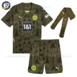 Dortmund Home Goalkeeper Kids Football Kit 2024/25 (With Socks)