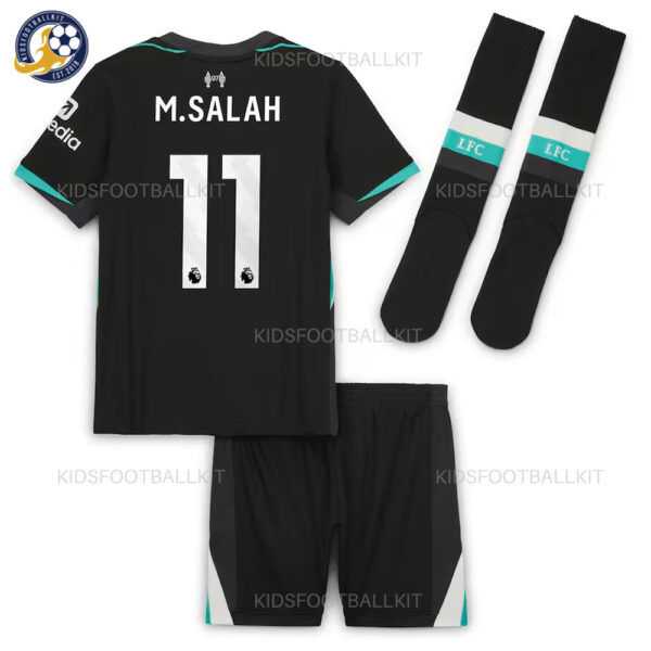 Liverpool M.Salah 11 Away Kids Football Kit 24/25