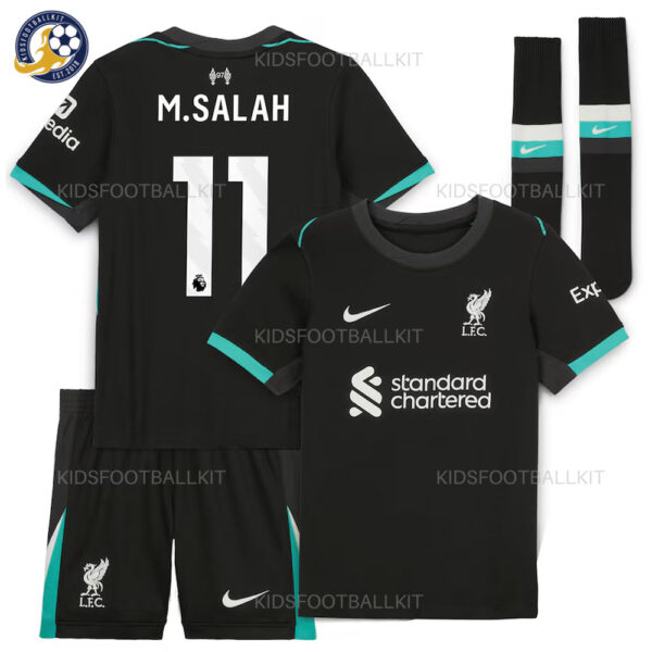 Liverpool M.Salah 11 Away Kids Football Kit 24/25