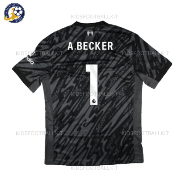 Liverpool Goalkeeper Black Kids Kit 24/25 A.BECKER 1