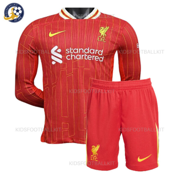 Liverpool Home Kids Kit 24/25 Long Sleeve