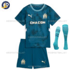 Olympique Marseille Away Kids Football Kit 2024/25 (With Socks)