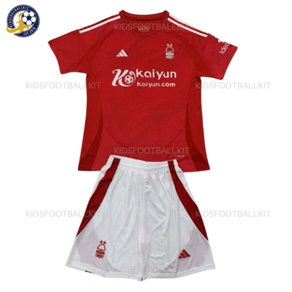 Nottingham Forest Home Kids Football Kit 2024/25 With Sponsor (No Socks)