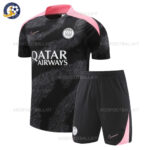 Paris Saint Germain Black Gray Training Kids Football Kit 2024/25 (No Socks)