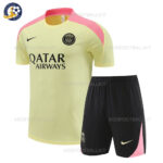 Paris Saint Germain Yellow Training Kids Football Kit 2024/25 (No Socks)