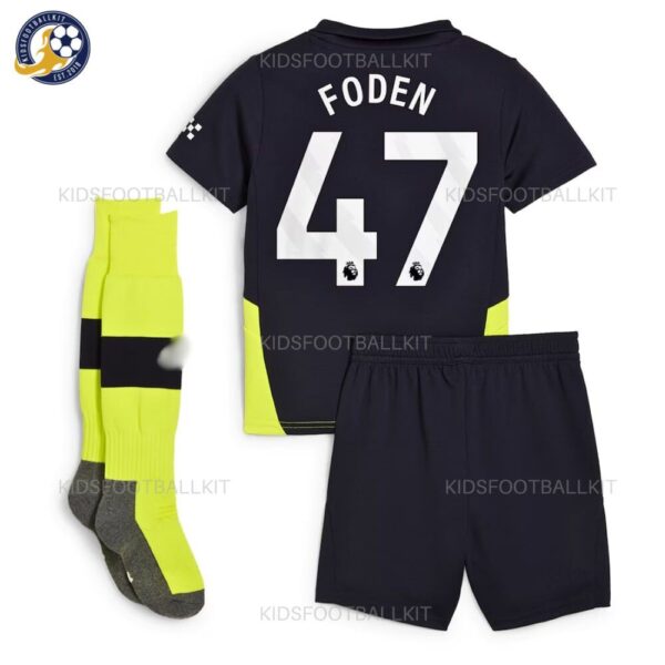 Manchester City Away Kids Football Kit 2024_25 – FODEN 47 (With Socks)-backview-b