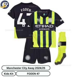 Manchester City Away Kids Football Kit 2024_25 – FODEN 47 (With Socks)-overview-b