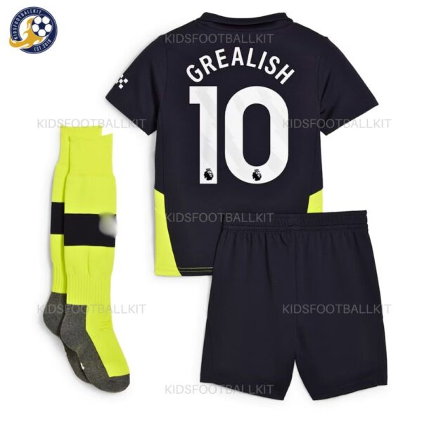 Manchester City Away Kids Football Kit 2024_25 – GREALISH 10 (With Socks)-backview-b