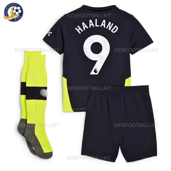 Manchester City Away Kids Football Kit 2024_25 – HAALAND 9-back view-b