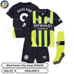 Manchester City Away Kids Football Kit 2024_25 – HAALAND 9-overview-b