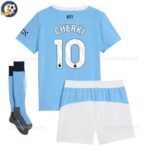 Manchester City Home Kids Football Kit 2025_26 – CHERKI 10 (With Socks)-backview-b